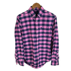 BF127 Mens American Eagle Outfitters Classic Fit Plaid Button Down Shirt S